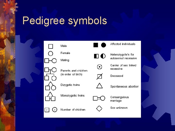Pedigree symbols 