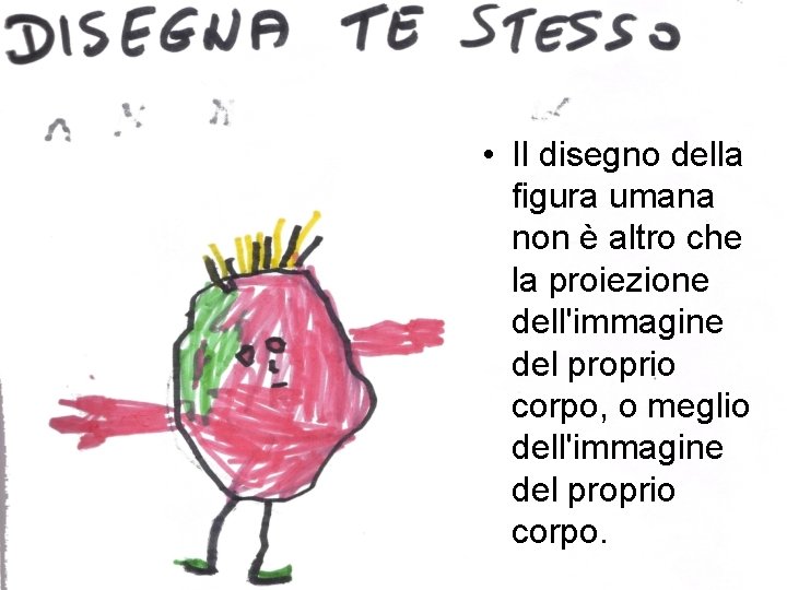  • Il disegno della figura umana non è altro che la proiezione dell'immagine