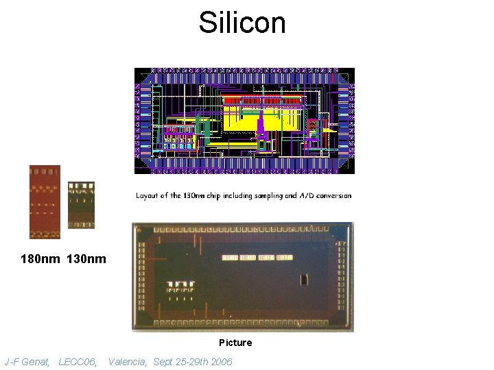 Silicon 180 nm 130 nm Picture J-F Genat, LECC 06, Valencia, Sept 25 -29