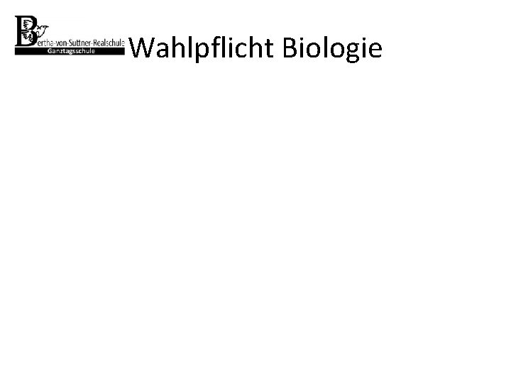 Wahlpflicht Biologie 