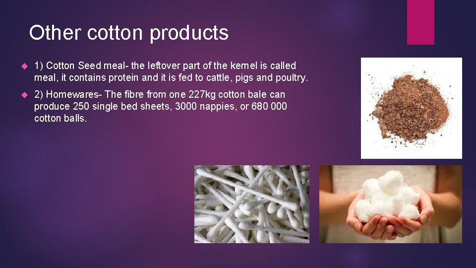 COTTON AND ITS USES BY LUCY Uses of