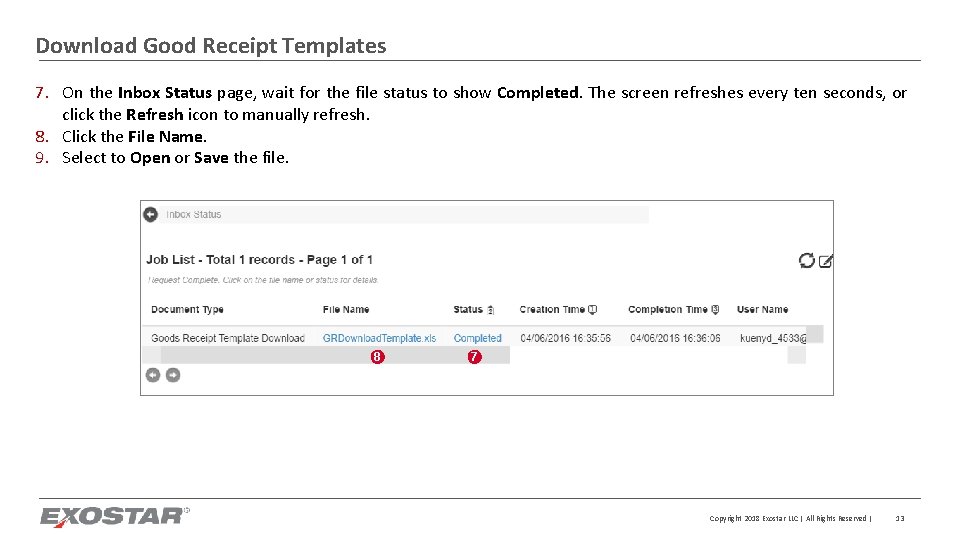 Download Good Receipt Templates 7. On the Inbox Status page, wait for the file