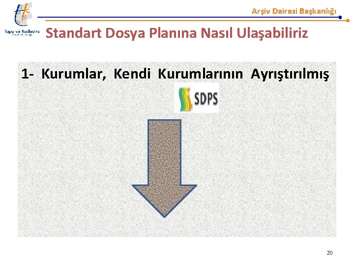 Arşiv Dairesi Başkanlığı Standart Dosya Planına Nasıl Ulaşabiliriz 1 - Kurumlar, Kendi Kurumlarının Ayrıştırılmış