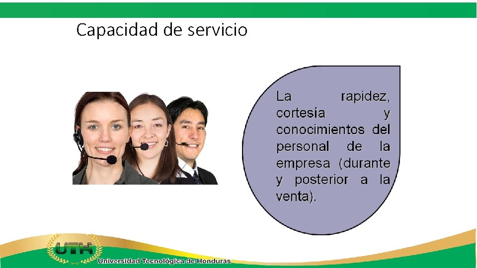 Capacidad de servicio 