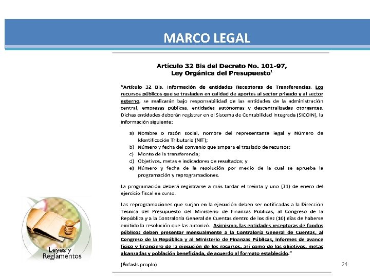 MARCO LEGAL 24 