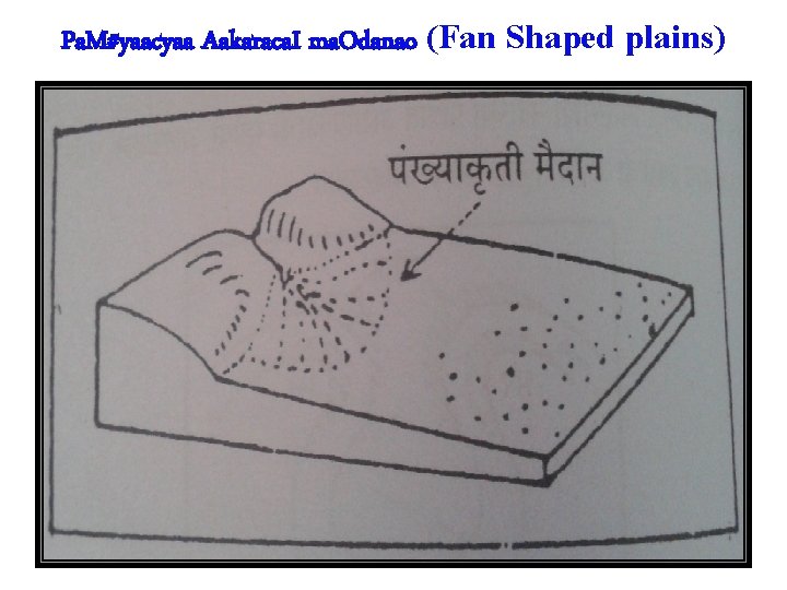 Pa. M#yaacyaa Aakaraca. I ma. Odanao (Fan Shaped plains) 