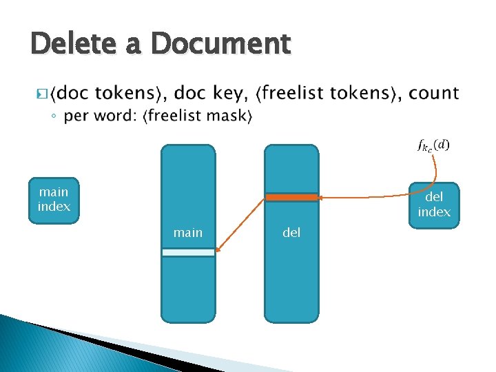 Delete a Document � main index del index main del 