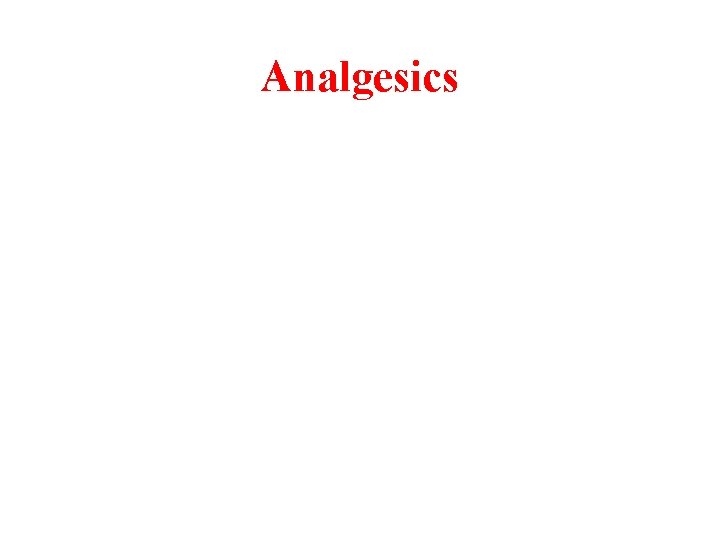 Analgesics 