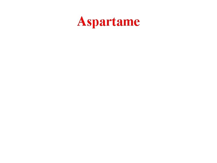 Aspartame 