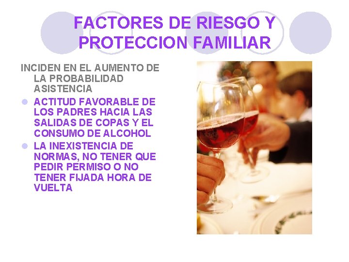 FACTORES DE RIESGO Y PROTECCION FAMILIAR INCIDEN EN EL AUMENTO DE LA PROBABILIDAD ASISTENCIA