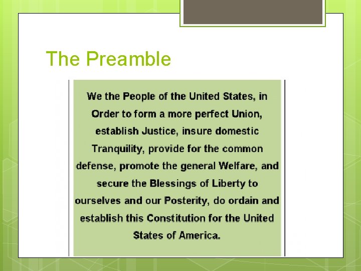 The Preamble 