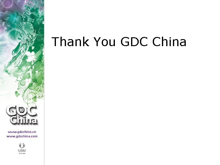 Thank You GDC China 