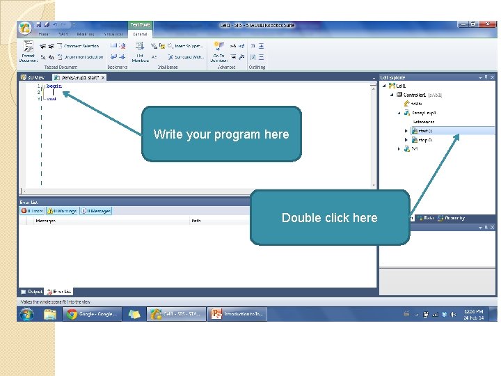 Write your program here Double click here 