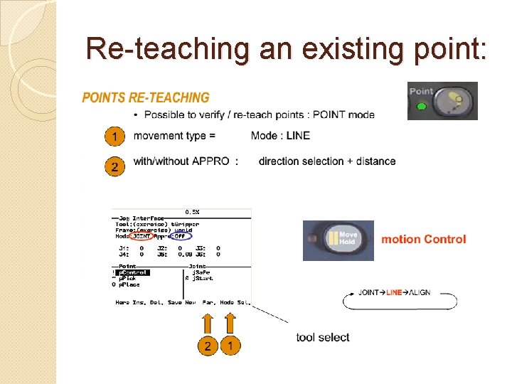 Re-teaching an existing point: 