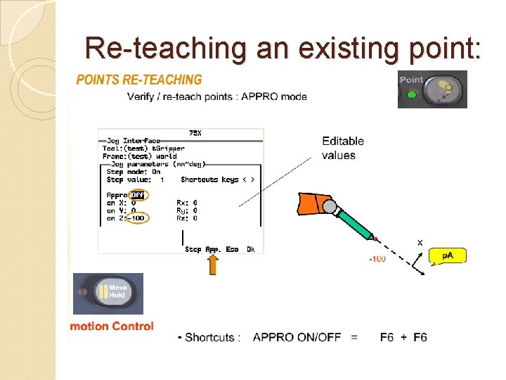 Re-teaching an existing point: 