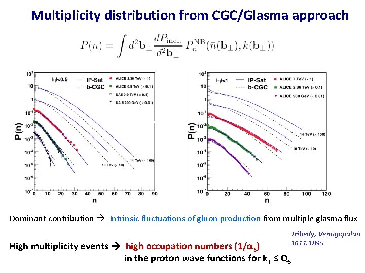 Multiplicity distribution from CGC/Glasma approach Dominant contribution Intrinsic fluctuations of gluon production from multiple
