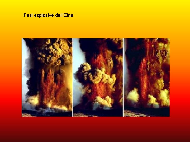 Fasi esplosive dell’Etna 