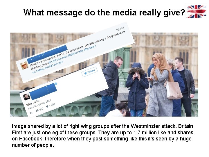 What message do the media really give? Image shared by a lot of right
