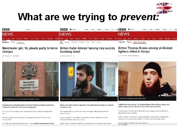 What are we trying to prevent: 