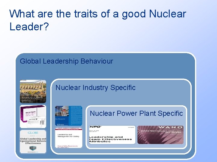 What are the traits of a good Nuclear Leader? Global Leadership Behaviour Nuclear Industry