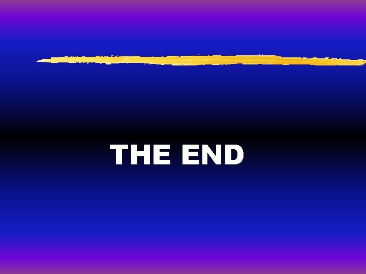 THE END 