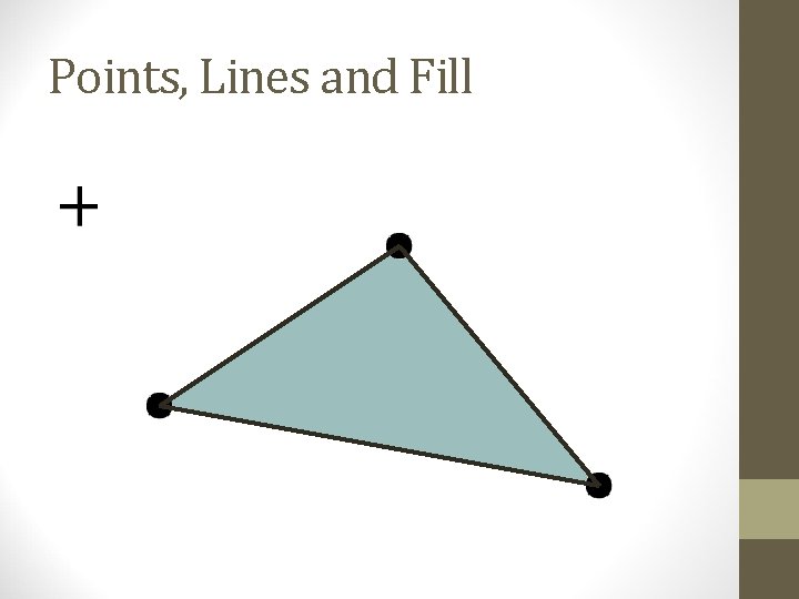 Points, Lines and Fill 