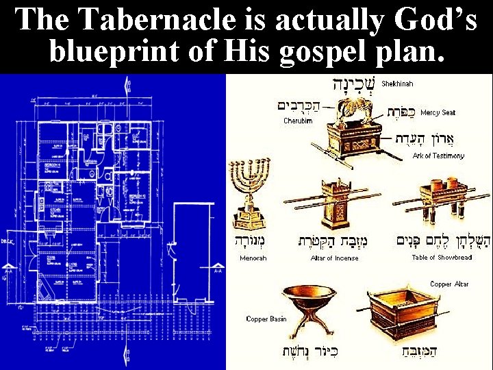 The Tabernacle is actually God’s blueprint of His gospel plan. 