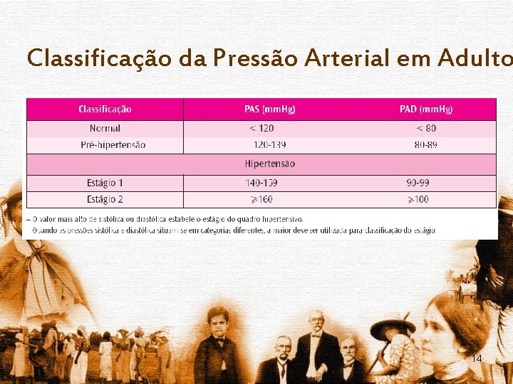 Classificação da Pressão Arterial em Adulto 14 