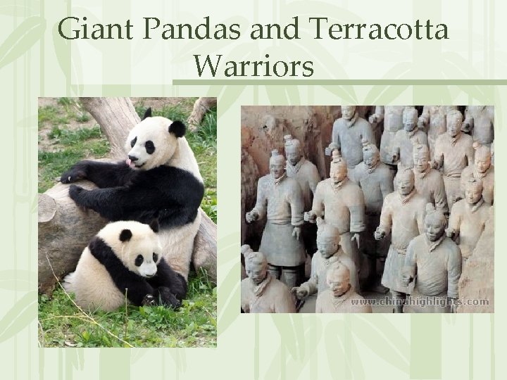 Giant Pandas and Terracotta Warriors 