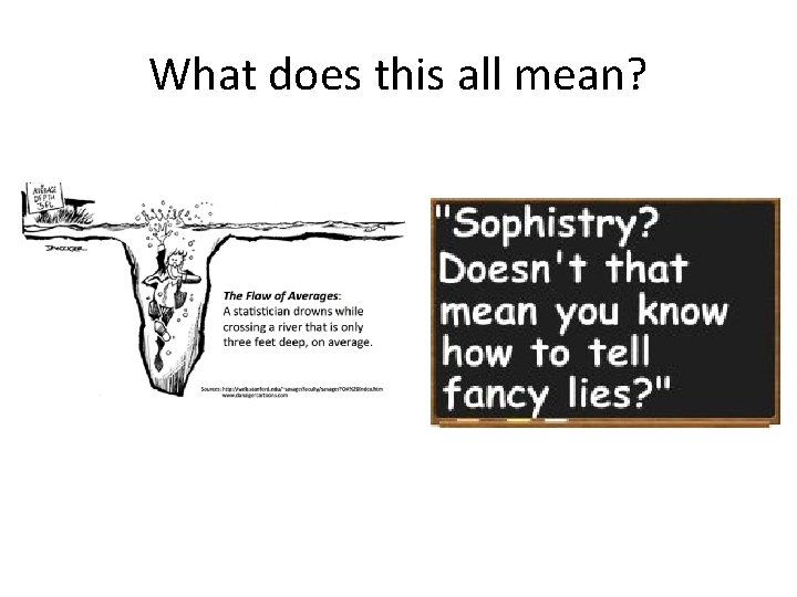 What does this all mean? 