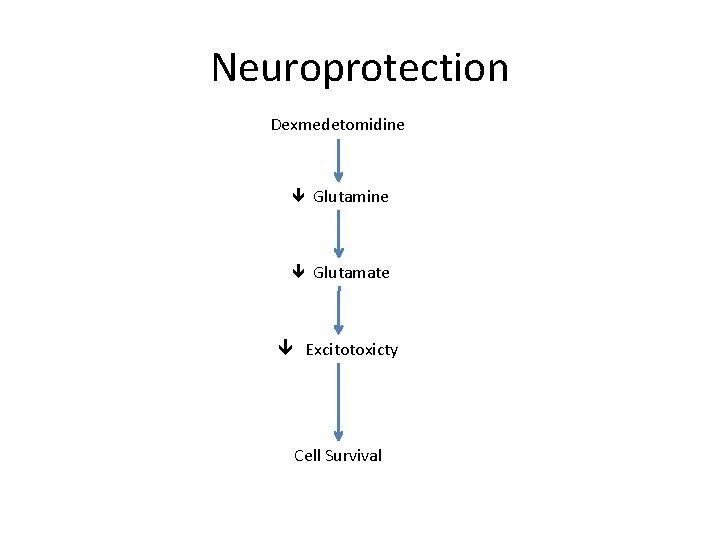 Neuroprotection Dexmedetomidine Glutamate Excitotoxicty Cell Survival 