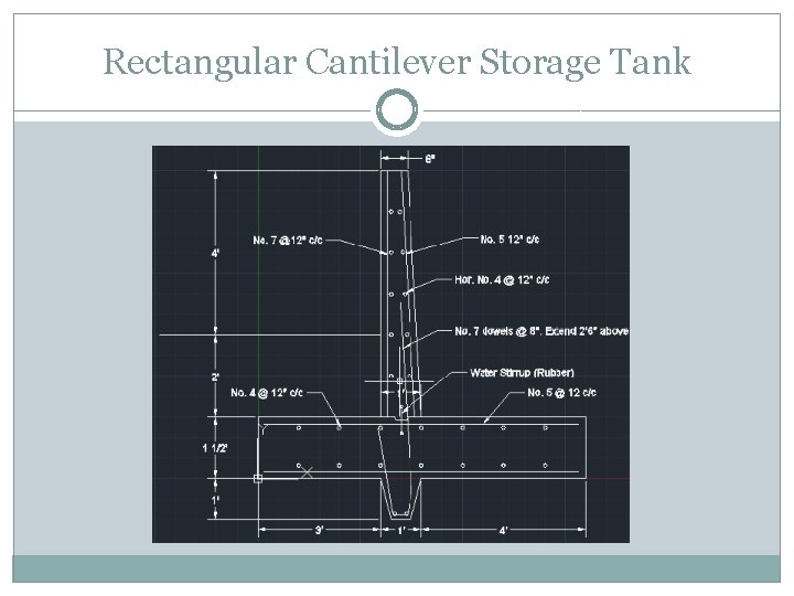 Rectangular Cantilever Storage Tank 