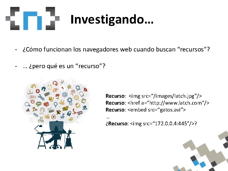 Whoam. I Investigando… - ¿Cómo funcionan los navegadores web cuando buscan “recursos”? - …