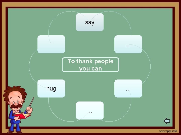 say … … To thank people you can hug … … 