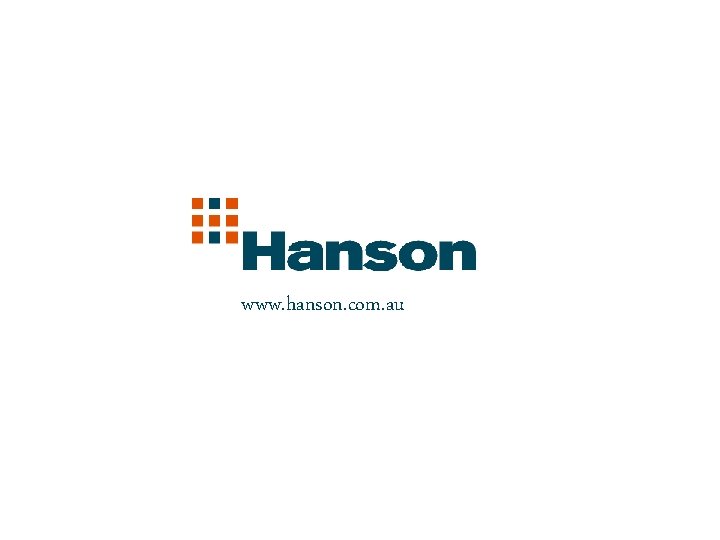 www. hanson. com. au 