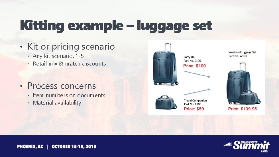  • Kit or pricing scenario • Any kit scenario, 1 -5 • Retail