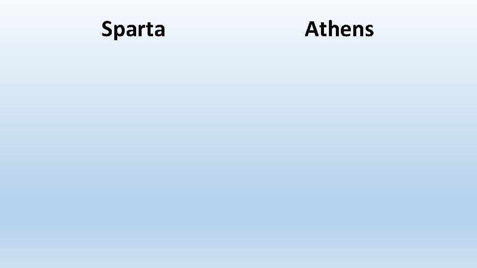 Sparta Athens 