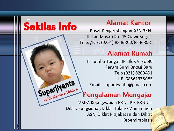 Sekilas Info Alamat Kantor Pusat Pengembangan ASN BKN Jl. Pandansari Km. 45 Ciawi Bogor