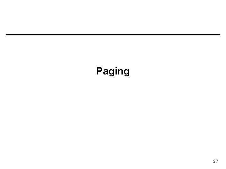 Paging 27 