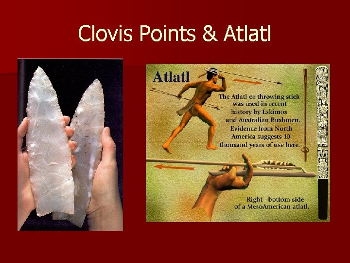 Clovis Points & Atlatl 