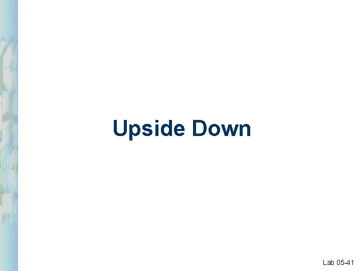 Upside Down Lab 05 -41 Upside Down Lab 05 -41