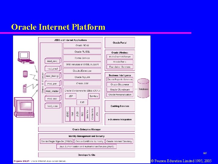 Oracle Internet Platform 105 © Pearson Education Limited 1995, 2005 