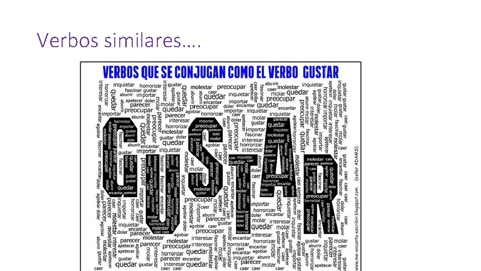 Verbos similares…. 