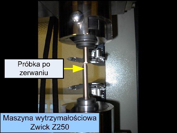 Metrotest Sp. z o. o. Próby rozciągania wykonywane są na maszynie Zwick Z 250