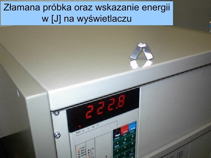 Metrotest Sp. z o. o. Próby udarnościowe wykonywane są na maszynie Zwick 5111 Automatyczny