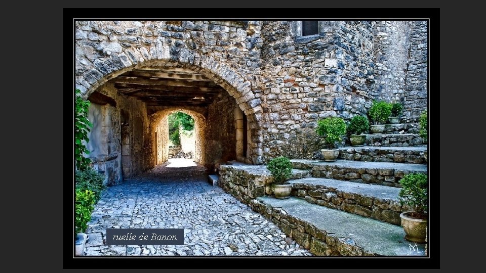 ruelle de Banon 