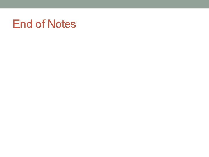 End of Notes 