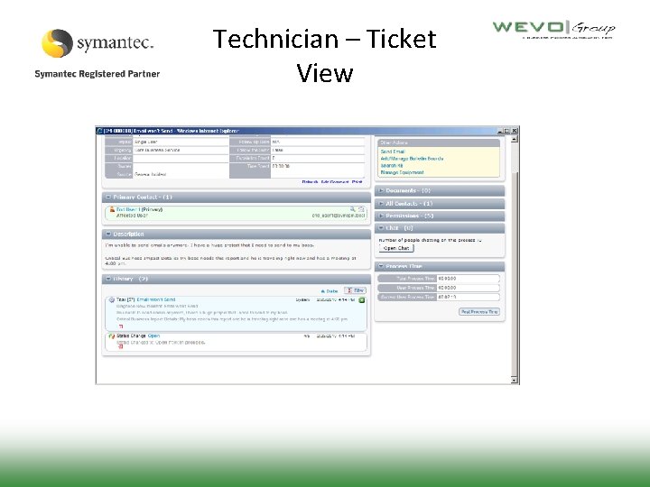 Technician – Ticket View 