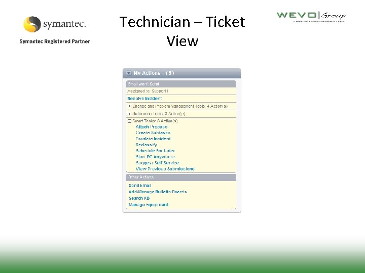 Technician – Ticket View 