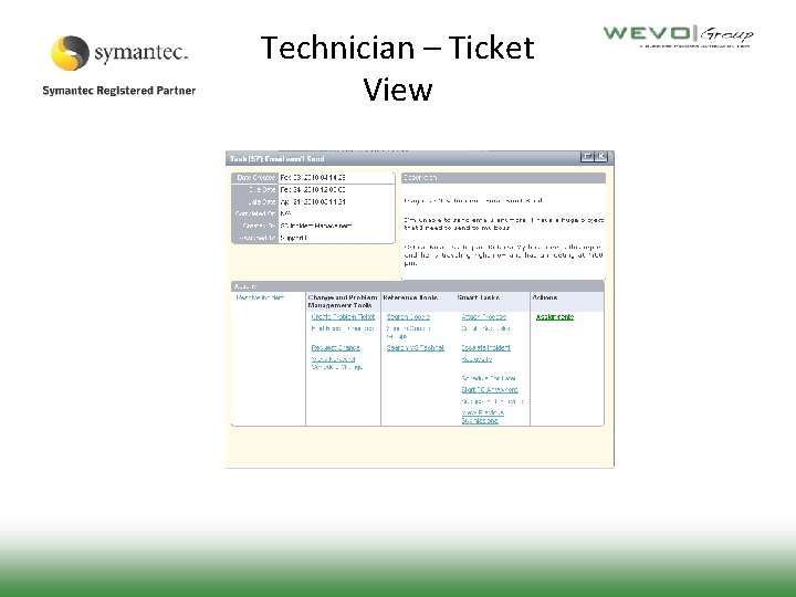 Technician – Ticket View 